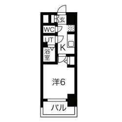 グランカリテ大阪城EASTの物件間取画像